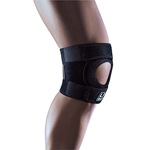 Adjustable open patella knee support