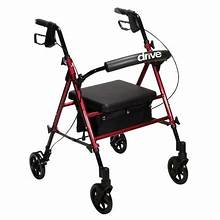 Adjustable aluminum rollator (220 lbs max)